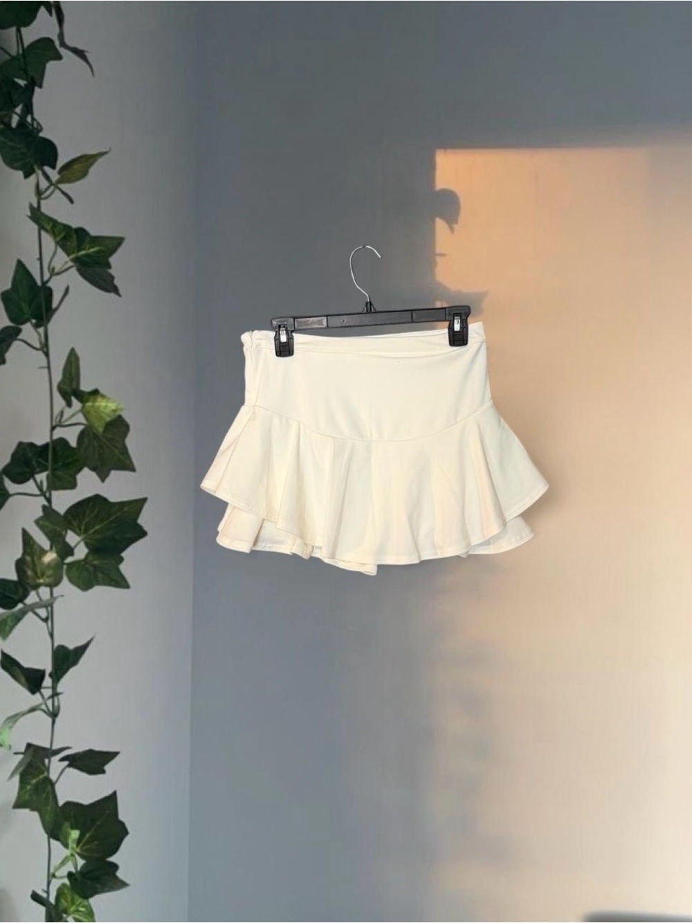 White Ruffled Tennis Skirt